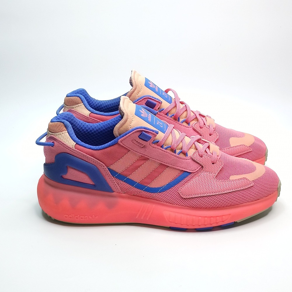 Adidas ZX 2K Boost 2.0 Womens Pink Blue Running Shoes GZ7876 Size 11 - Picture 5 of 9